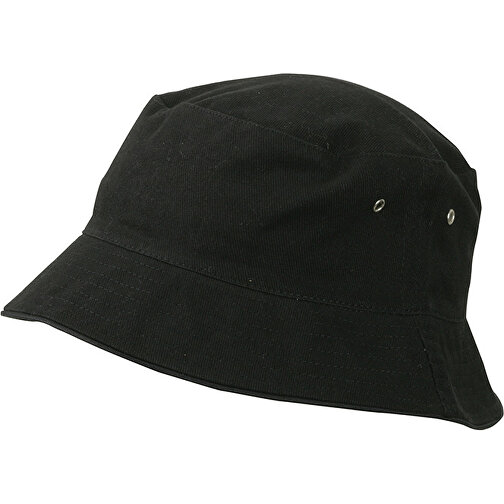 Fisherman Piping Hat , Myrtle Beach, schwarz/schwarz, 100% Baumwolle, L/XL, , Bild 1