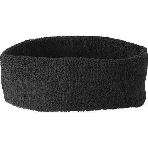 Terry Headband , Myrtle Beach, schwarz, 80% Baumwolle, 20% Elasthan, one size, , Bild 1