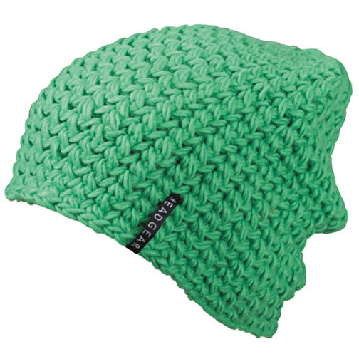 Casual Outsized Crocheted Cap , Myrtle Beach, lime-grün, 100% Polyacryl, one size, , Bild 1