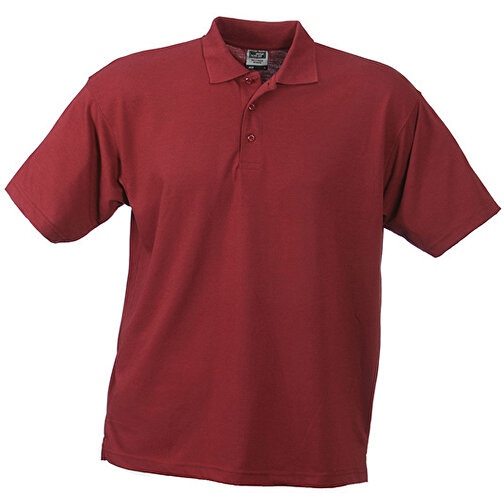 Worker Polo , James Nicholson, wine, 65% Polyester, 35% Baumwolle, 3XL, , Bild 1