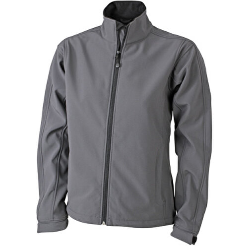Ladies’ Softshell Jacket , James Nicholson, carbon, 95% Polyester, 5% Elasthan, L, , Bild 1