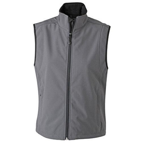 Ladies’ Softshell Vest , James Nicholson, carbon, 95% Polyester, 5% Elasthan, M, , Bild 1