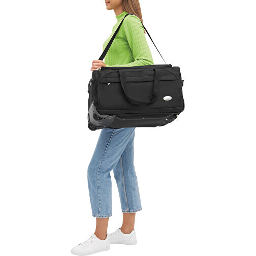 Trolley-Reisetasche AIRPACK , schwarz, 600D Polyester / EVA, 50,00cm x 29,00cm x 33,00cm (Länge x Höhe x Breite), Bild 14