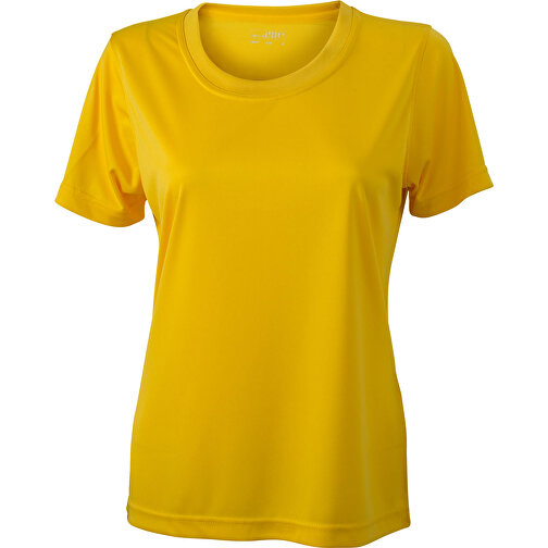 Ladies’ Active-T , James Nicholson, gelb, 100% Polyester, M, , Bild 1