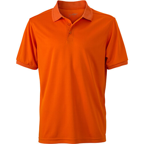 Men’s Active Polo , James Nicholson, dark-orange, 100% Polyester, M, , Bild 1