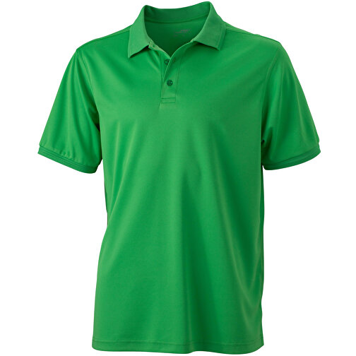 Men’s Active Polo , James Nicholson, grün, 100% Polyester, XL, , Bild 1