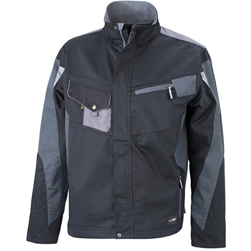 Workwear Jacket , James Nicholson, schwarz/carbon, 100% Polyamid CORDURA ®, M, , Bild 1