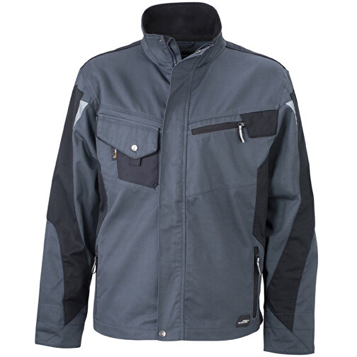 Workwear Jacket , James Nicholson, carbon/schwarz, 100% Polyamid CORDURA ®, XXL, , Bild 1