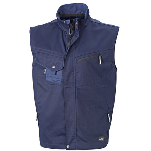 Workwear Vest , James Nicholson, navy/navy, 100% Polyamid CORDURA ®, XL, , Bild 1