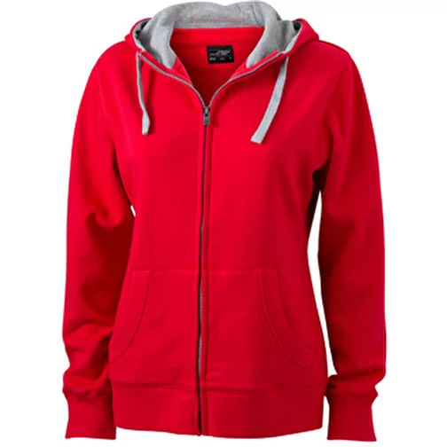 Sweat-shirt à capuche contrasté femme, Image 1