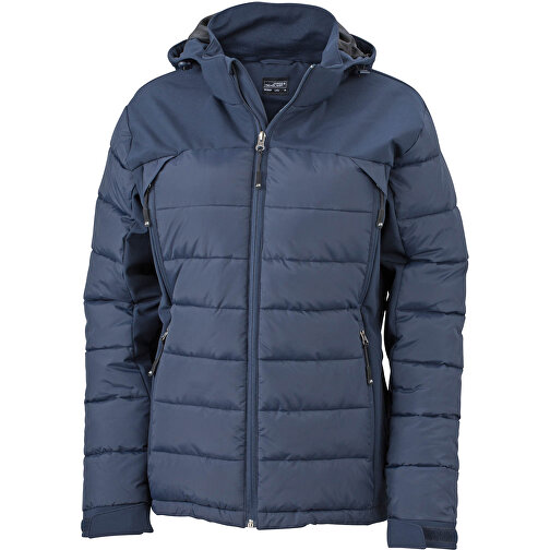 Ladies’ Outdoor Hybrid Jacket , James Nicholson, navy, 100% Polyester, L, , Bild 1