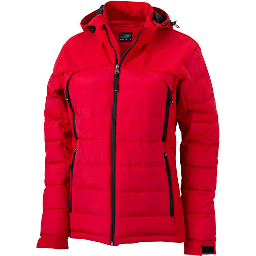 Ladies’ Outdoor Hybrid Jacket , James Nicholson, rot, 100% Polyester, L, , Bild 1