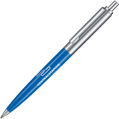Kugelschreiber KNIGHT , Ritter-Pen, himmelblau, ABS + Metall, 13,40cm (Länge), Bild 2
