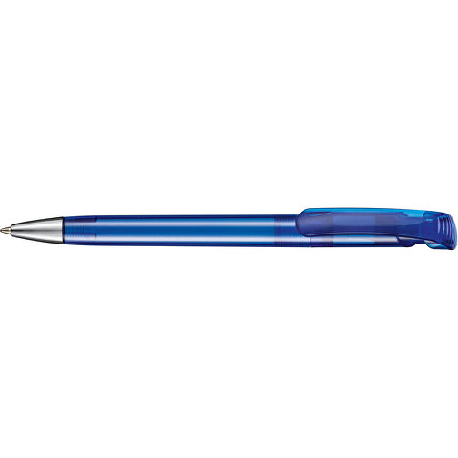Kugelschreiber BONITA TRANSPARENT , Ritter-Pen, royal-blau, ABS-Kunststoff, 14,80cm (Länge), Bild 3