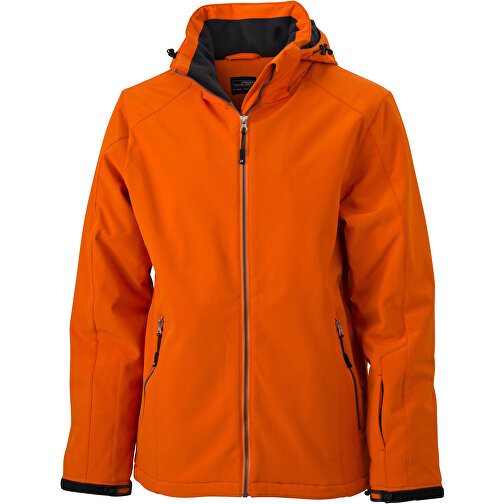 Men’s Wintersport Jacket , James Nicholson, dark-orange, 100% Polyester, S, , Bild 1