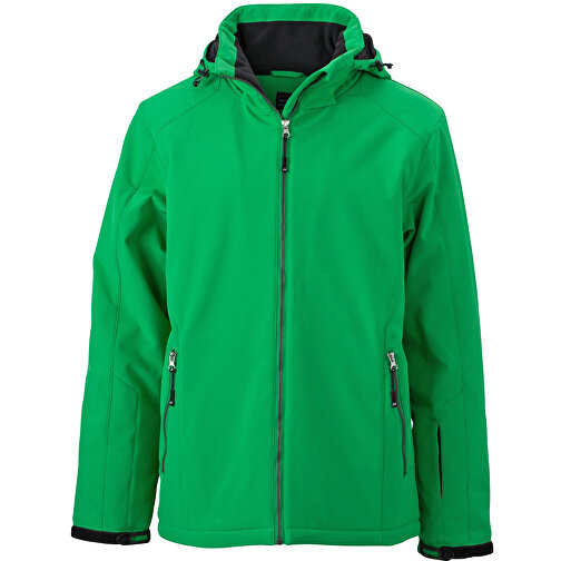 Men’s Wintersport Jacket , James Nicholson, grün, 100% Polyester, L, , Bild 1