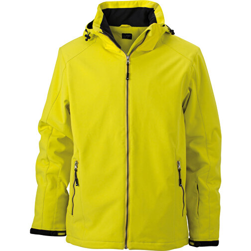 Men’s Wintersport Jacket , James Nicholson, gelb, 100% Polyester, S, , Bild 1