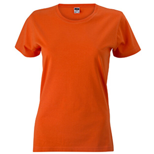 Ladies’ Slim Fit-T , James Nicholson, dark-orange, 100% Baumwolle, gekämmt, L, , Bild 1