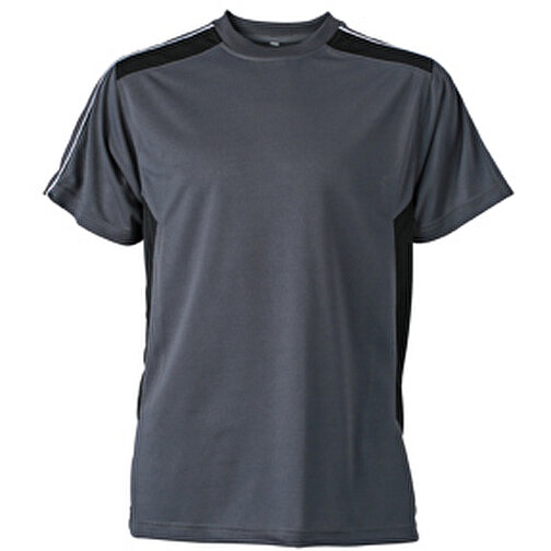 Craftsmen T-Shirt , James Nicholson, carbon/schwarz, 100% Polyester, XXL, , Bild 1