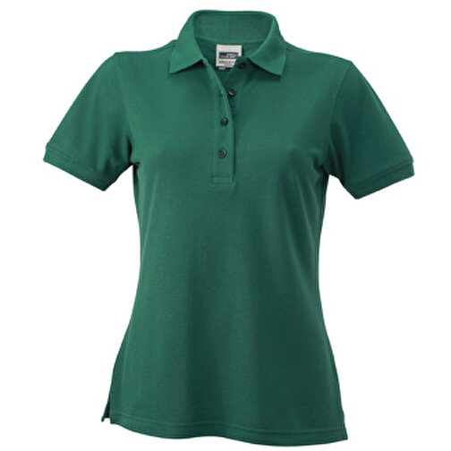Ladies’ Workwear Polo , James Nicholson, dark-grün, 50% Polyester, 50% Baumwolle, gekämmt, XS, , Bild 1