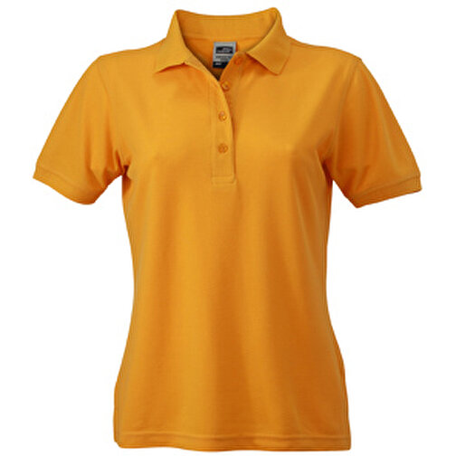 Ladies’ Workwear Polo , James Nicholson, gold-gelb, 50% Polyester, 50% Baumwolle, gekämmt, S, , Bild 1