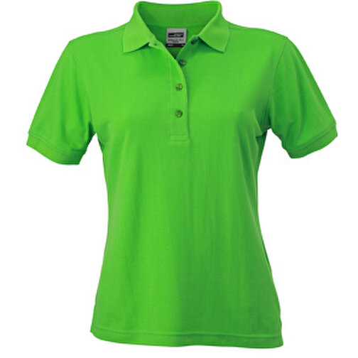 Ladies’ Workwear Polo , James Nicholson, lime-grün, 50% Polyester, 50% Baumwolle, gekämmt, 3XL, , Bild 1