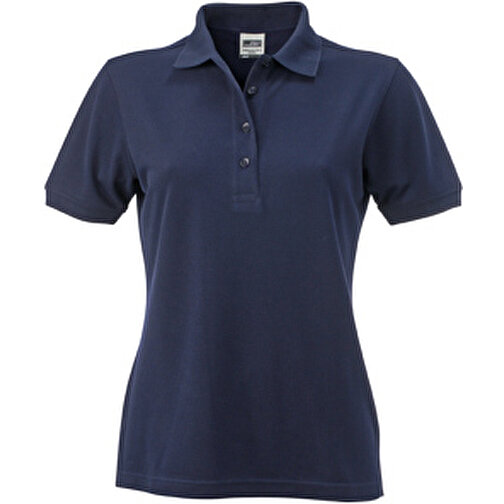 Ladies’ Workwear Polo , James Nicholson, navy, 50% Polyester, 50% Baumwolle, gekämmt, S, , Bild 1