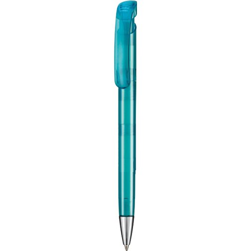 Kugelschreiber BONITA TRANSPARENT , Ritter-Pen, türkis, ABS-Kunststoff, 14,80cm (Länge), Bild 1