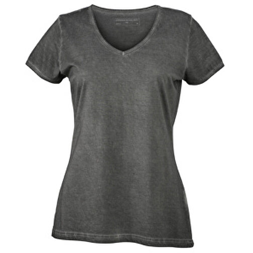 Ladies’ Gipsy T-Shirt , James Nicholson, graphite, 100% Baumwolle, XXL, , Bild 1