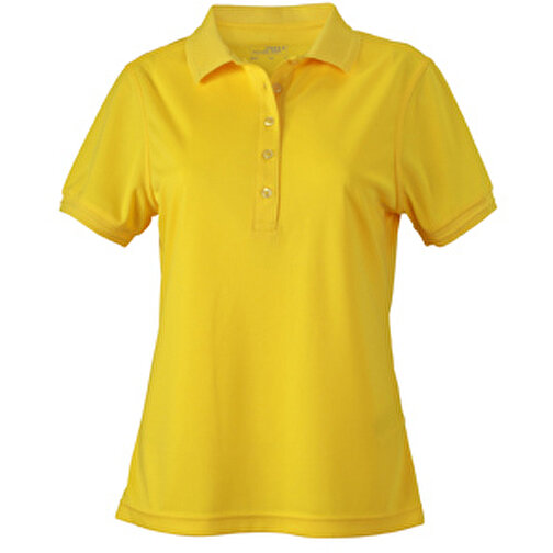 Ladies’ Active Polo , James Nicholson, sun-gelb, 100% Polyester, L, , Bild 1