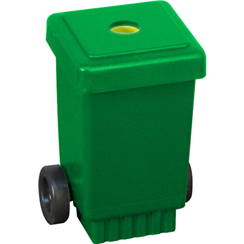 Mülltonnen-Spitzer - Recycelt , Green&Good, grün, recycelter Kunststoff, 6,50cm x 4,50cm x 4,50cm (Länge x Höhe x Breite), Bild 1