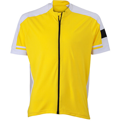 Men’s Bike-T Full Zip , James Nicholson, sun-gelb, 100% Polyester, 3XL, , Bild 1