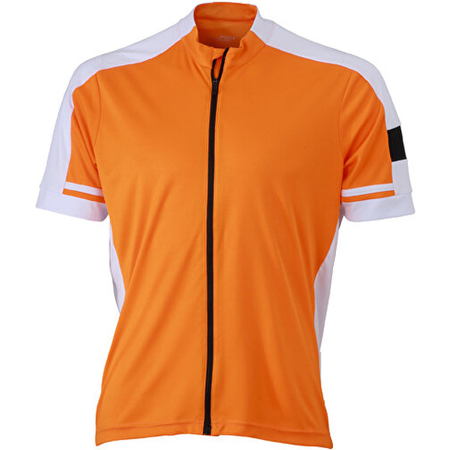 Men’s Bike-T Full Zip , James Nicholson, orange, 100% Polyester, S, , Bild 1