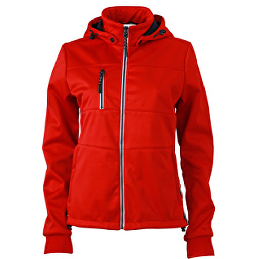 Ladies’ Maritime Jacket , James Nicholson, rot/navy/weiß, 100% Polyester, L, , Bild 1