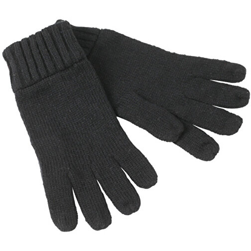 Melange Gloves Basic , Myrtle Beach, schwarz, 80% Polyacryl, 20% Polyamid, L/XL, , Bild 1