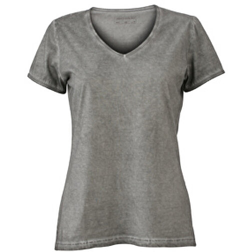 Ladies’ Gipsy T-Shirt , James Nicholson, grau, 100% Baumwolle, L, , Bild 1