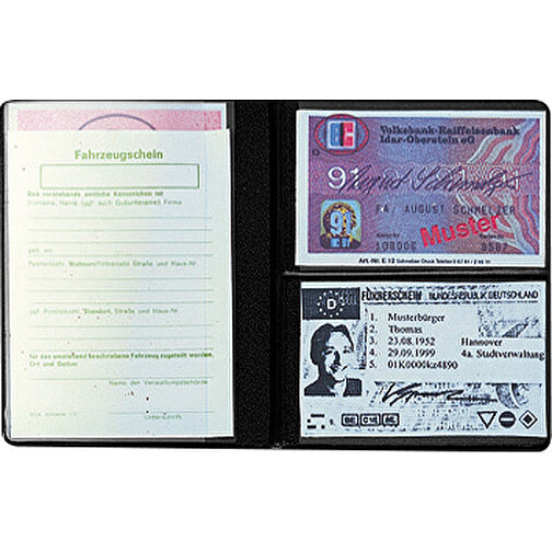 CreativDesign Identity Card Bag 'Euro' Reflective Foil bordeaux, Obraz 2
