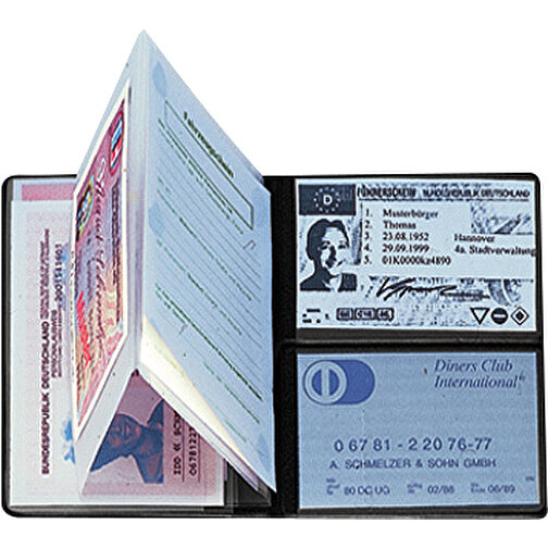 CreativDesign kieszen na identyfikator 'Euro' normalna foliowana czerwona z wkladka, Obraz 2