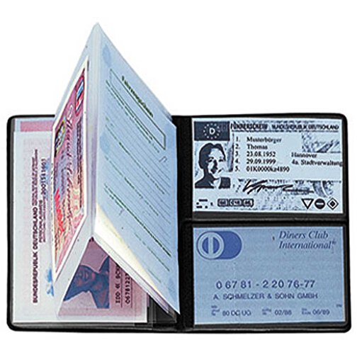 CreativDesign kieszen na identyfikator 'Euro' z folii odblaskowej bordowa z wkladka, Obraz 2