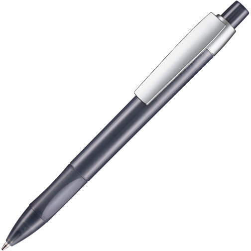 Kugelschreiber Cetus Transparent , Ritter-Pen, rauch-grau, ABS-Kunststoff, 14,20cm (Länge), Bild 2