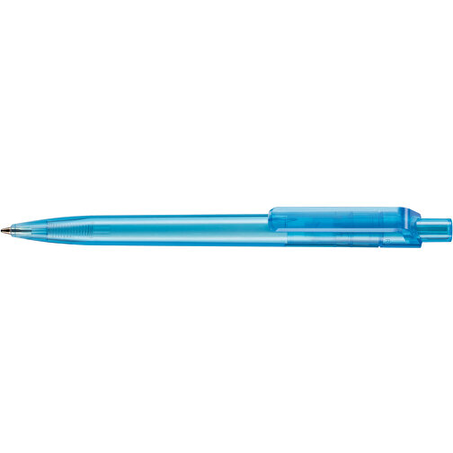 Kugelschreiber INSIDER TRANSPARENT , Ritter-Pen, karibik-blau, ABS-Kunststoff, 14,00cm (Länge), Bild 3