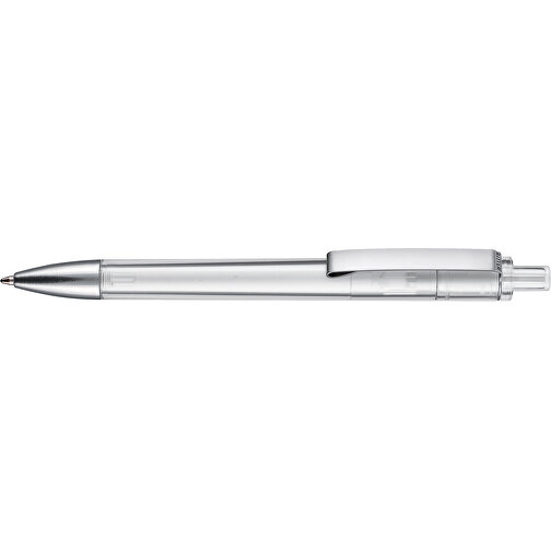 Kugelschreiber EXOS TRANSPARENT , Ritter-Pen, transparent, ABS-Kunststoff, 14,00cm (Länge), Bild 3