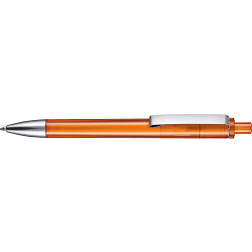 Kugelschreiber EXOS TRANSPARENT , Ritter-Pen, clementine, ABS-Kunststoff, 14,00cm (Länge), Bild 3