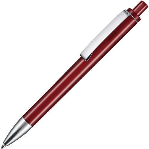 Kugelschreiber EXOS TRANSPARENT , Ritter-Pen, rubin-rot, ABS-Kunststoff, 14,00cm (Länge), Bild 2