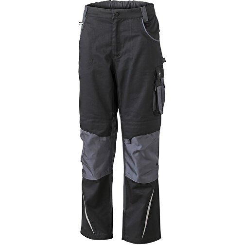 Workwear Pants , James Nicholson, schwarz/carbon, 100% Polyamid CORDURA ®, 26, , Bild 1