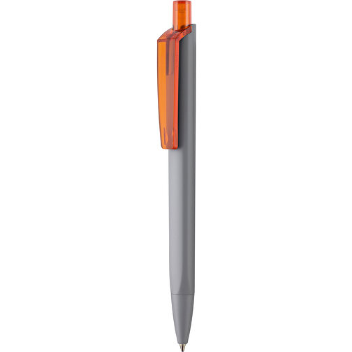 Kugelschreiber Tri-Star Soft STP , Ritter-Pen, clementine/grau, ABS-Kunststoff, 14,20cm (Länge), Bild 1