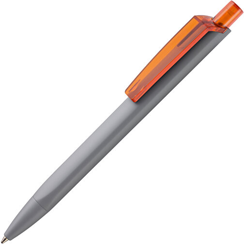 Kugelschreiber Tri-Star Soft STP , Ritter-Pen, clementine/grau, ABS-Kunststoff, 14,20cm (Länge), Bild 2