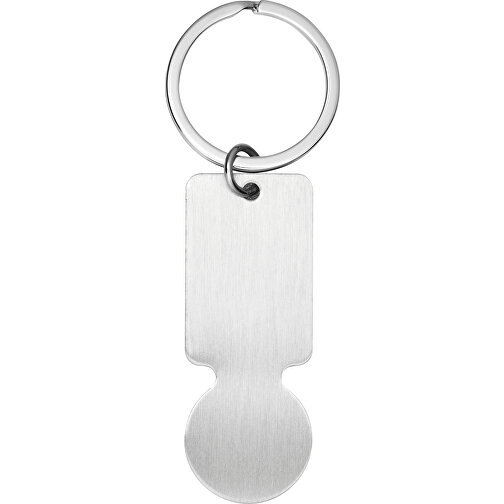 EK-Schlüsselanhänger 'Style&Shop' Silber , Metmaxx, silber, Metall, 2,30cm x 6,00cm (Länge x Breite), Bild 1