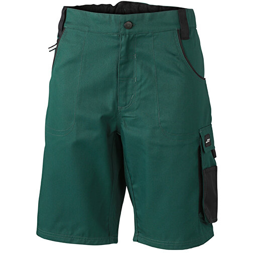 Workwear Bermudas , James Nicholson, dark-grün/schwarz, 100% Polyamid CORDURA ®, 46, , Bild 1