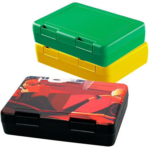 Vorratsdose 'Snack-Box' , trend-grün PP, Kunststoff, 18,00cm x 4,20cm x 12,50cm (Länge x Höhe x Breite), Bild 2